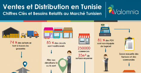 Ventes et distribution en Tunisie : <br>Diagnostic, Problématique, Besoins et Solutions à envisager